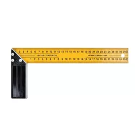 11471 - asztalos derékszög vonalzó sárga, 300mm