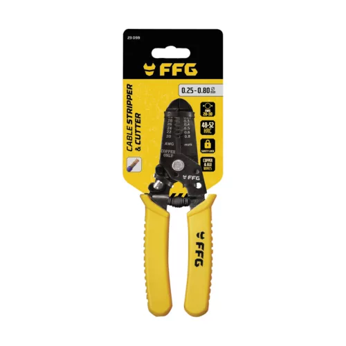 23059 - kábelcsupaszító fogó 0,25-0,8mm 170mm