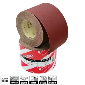   23558 - csiszolópapír tekercs, piros, 203mm x 25m, P150, PK216E