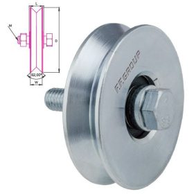 25783 - kerék csavarral, (80mm) 