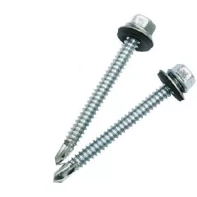   25931 - önmetsző hatlapfejű csavar 16mm-es gumirozott alátéttel DIN 7504K (fúró méret 3), 6.3X32mm