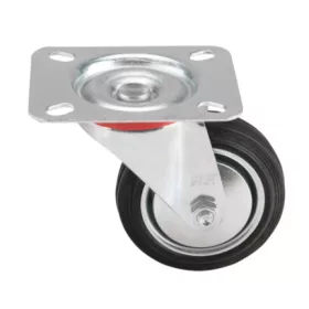 27529 - ipari fekete görgő, forgó 160mm, 