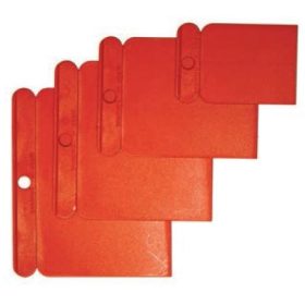 27558 - műanyag felületkaparó szett 4db, piros