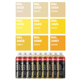   28503 - színspray, magasfényű MELON YELLOW sárga, 400ml, RAL 1028