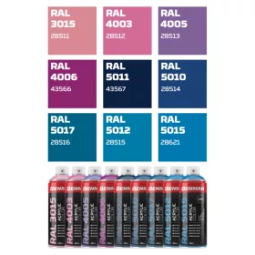   28511 - színspray, magasfényű LIGHT PINK rózsaszín, 400ml - RAL 3015