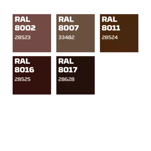 28524 - színspray, magasfényű NUT BROWN barna, 400ml - RAL 8011