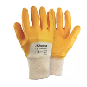  30006 -  8''/M sárga nitril bevont (NBR) kesztyű, vastagság 0,7mm