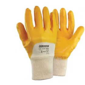  30008 - 10''/XL sárga nitril bevont (NBR) kesztyű, vastagság 0,7mm,