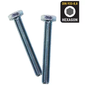   33145 - hatlapfejű csavar, horganyzott CR 3+ DIN 933-8.8, M08X050 (200db)