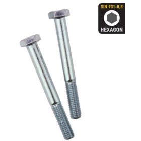   33171 - hatlapfejű csavar, horganyzott CR 3+ DIN 931-8.8, M10X100 (50db)