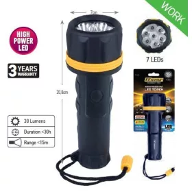 34592 - vízálló lámpa világos, 7 led, NAGY, 