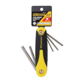   34761 - összecsukható HEXA kulcs (imbuszkulcs) csavarkulcs készlet, 7db, 