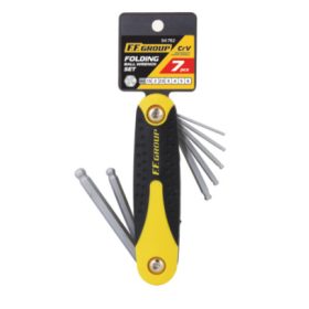   34762 - összecsukható BALL POINT HEXA kulcs (imbuszkulcs) csavarkulcs készlet, 7db, 