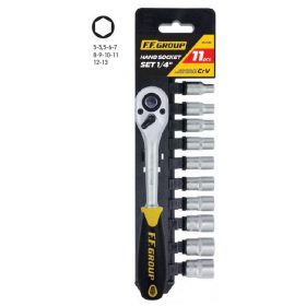 35039 - dugókulcs készlet 11 db 1/4'' 35039 - dugókulcs készlet 11 db 1/4''