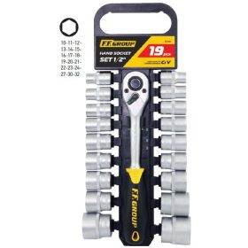 35040 - dugókulcs készlet 19 db 1/2", 35040 - dugókulcs készlet 19 db 1/2",