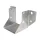 37309 - faoszlop fali rögzítő szerelvény, galvanizált, 6 cm, 