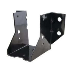 37315 - faoszlop fali rögzítő szerelvény, fekete, 8 cm,  37315 - faoszlop fali rögzítő szerelvény, fekete, 8 cm,