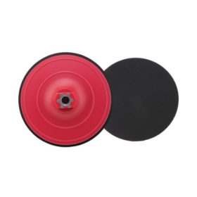   37696 - polírozó műanyag tárcsa piros tépőzáras M14, 125x10mm, 