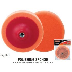 37707 - polírozó szivacs narancs szárral, 150x50mm, M14, 