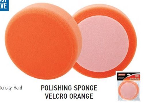37710 - polírozó szivacs tépőzáras narancs 150x25mm 