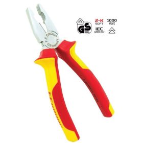 38193 - kombinált fogó, VDE markolat (1000V), 180mm, 