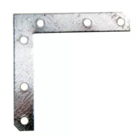   38201 - lapos derékszögű toldóelem, galvanizált, 60mm?60mm (100 db)