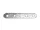 38204 - asztalos lapos egyenes toldóelem, galvanizált, 80mmX16mm (200db)