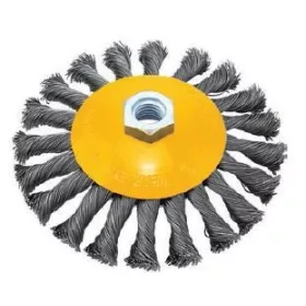   38691 - csavart kúpos drót kefekerék menettel S0.50mm, 100mmXM14