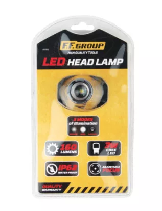 39921 - LED fej munkalámpa robosztus, 3W(CREE), 3 üzemmód