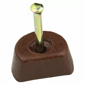 40963 - polctartó szöggel műanyag barna FFGROUP