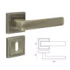 41037 - beltéri kilincs szett (fogantyú + rozetta), alumínium, matt Antique bronze A1453