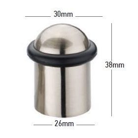 41044 - ajtó/padló támaszték ?26 ?38mm szatén nikkel