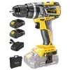 43199 - vezeték nélküli ütvefúró, szénkefe mentes, 20V PRO + 2x2,5Ah akku