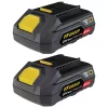 43199 - vezeték nélküli ütvefúró, szénkefe mentes, 20V PRO + 2x2,5Ah akku