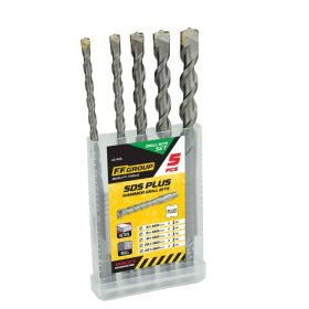   43406 - SDS Plus fúrószár készlet, 5 db-os - 5x160, 6x160, 8x160, 10x160, 12x160
