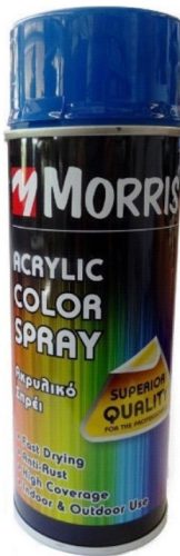 43567 - színspray,magasfényű acél kék, MORRIS 400ml - RAL 5011