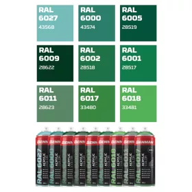   43568 - színspray, magasfényű LIGHT GREEN zöld, 400ml - RAL 6027