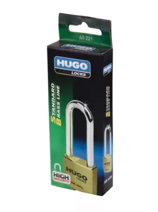 60222 - lakat, sárgaréz, hosszú nyakú, SB 50L, 2 kulcs