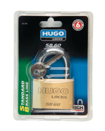 60274 - sárgaréz lakat, SB 25,2 kulcs, bliszter