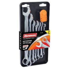 70098 - racsnis villás-csillag csavarkulcs, Cr-V, készlet 7 db(No 8-19mm)   70098 - racsnis villás-csillag csavarkulcs, Cr-V, készlet 7 db(No 8-19mm)