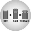 70404 - összecsukható imbusz TURBALL HEX csavarkulcs készlet 7db, méret (2.5-3-4-5-6-8-10)