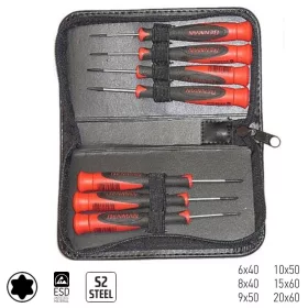   70481 - precíziós csavarhúzó készlet S/D ESD TORX (csillag) 6 részes