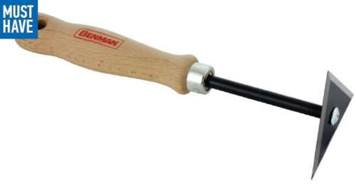 70489 - háromszög kaparó, fa markolat 80mm 