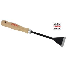   70494 - egyenes háromszög kaparó, hosszú fa markolat, 100mm