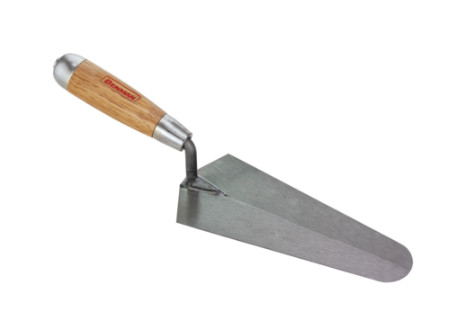 70526 - simító-vakolókanál (görög forma), fa markolat, 240mm