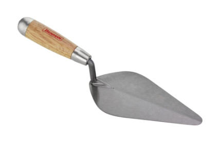 70539 - falazó vakolókanál (görög forma), fa markolat, 60x150