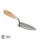 70549 - pontozó hegyű keskeny vakolókanál(görög forma), fa markolat, 120mm