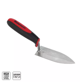   70552 - pontozó hegyű keskeny vakolókanál, (görög forma),2 komponensű műanyag markolat 140mm
