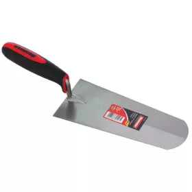   70554 - kerekített elejű, egyenes vakolókanál, 2 komponensű műanyag markolat, 260mm