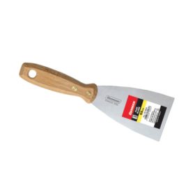 70565 - rugalmas inox (rozsdamentes acél) kaparó, fa markolat 3'' (75mm)    70565 - rugalmas inox (rozsdamentes acél) kaparó, fa markolat 3'' (75mm)